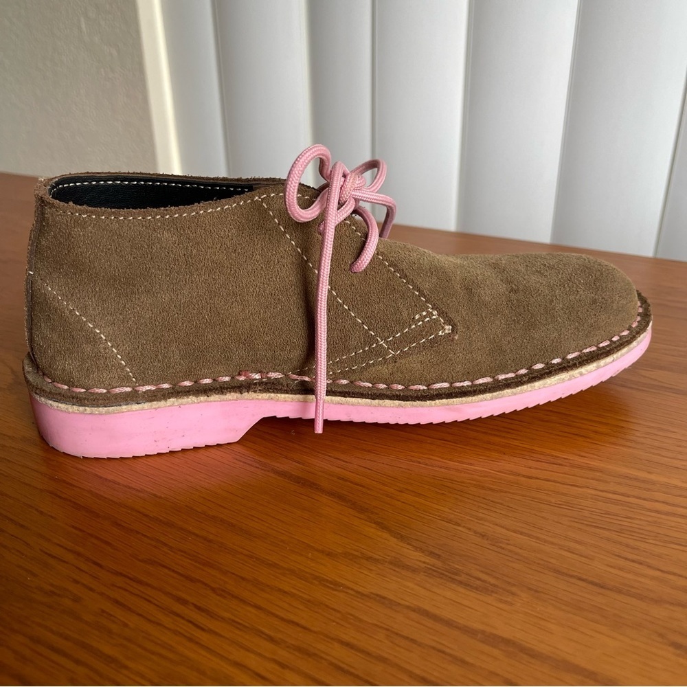 Veldskoen Heritage Uhambo Chukka Boots Pink Sole Suede Lace Up Women’s Size 6 - Picture 5 of 15